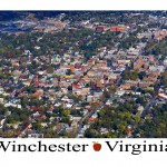 Areal view of Winchester Virginia