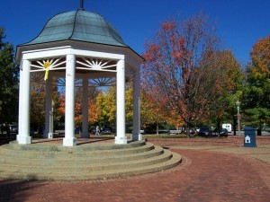 Gazebo in the cent of the Town of Front Royal Virginia