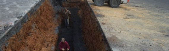 Excavating Sewer Line Front Royal